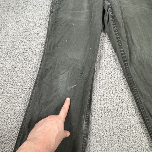 Carhartt Relaxed Fit Work Pants Men's 32x32 Gray Canvas Carpenter Cargo Utility - Picture 8 of 9